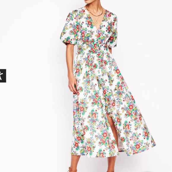 Boden Dresses & Skirts - Boden Lillian Cotton Floral Midi Dress Size 16/18